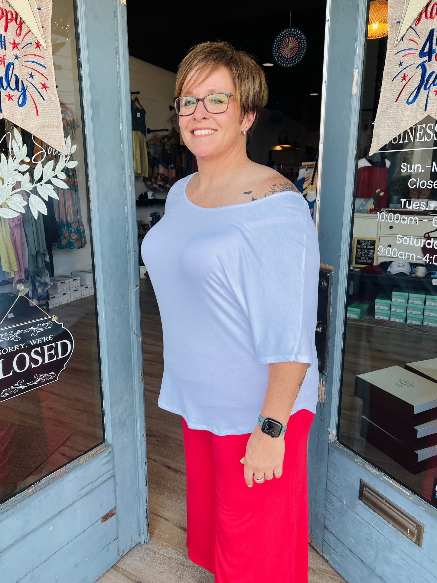 Elaine | Dolman Tee - Curvy