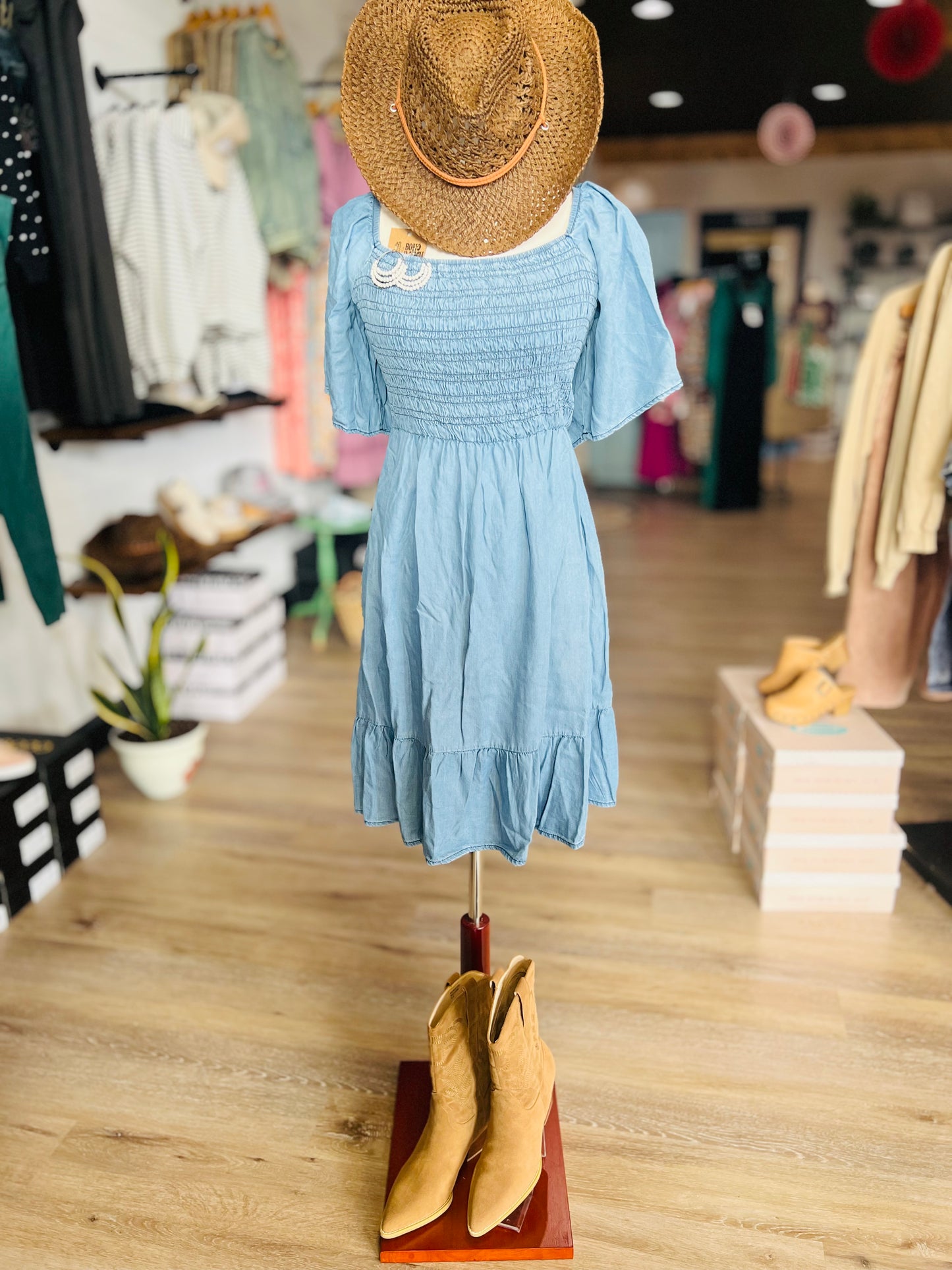 Perch Denim Short Dress - Size 3XL