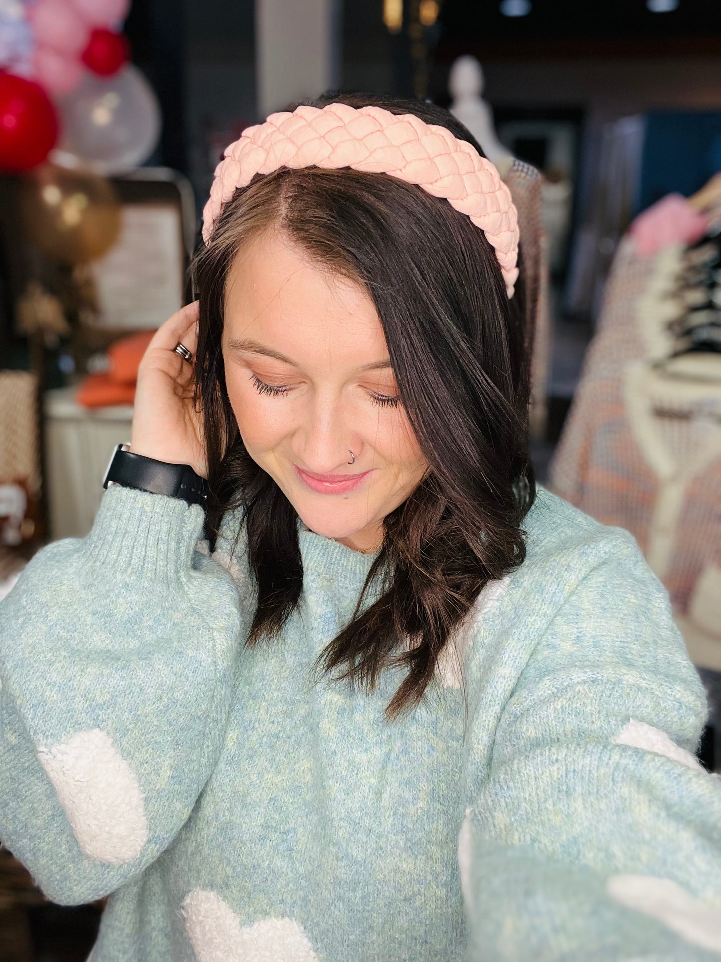 Light Pink Braided Headband