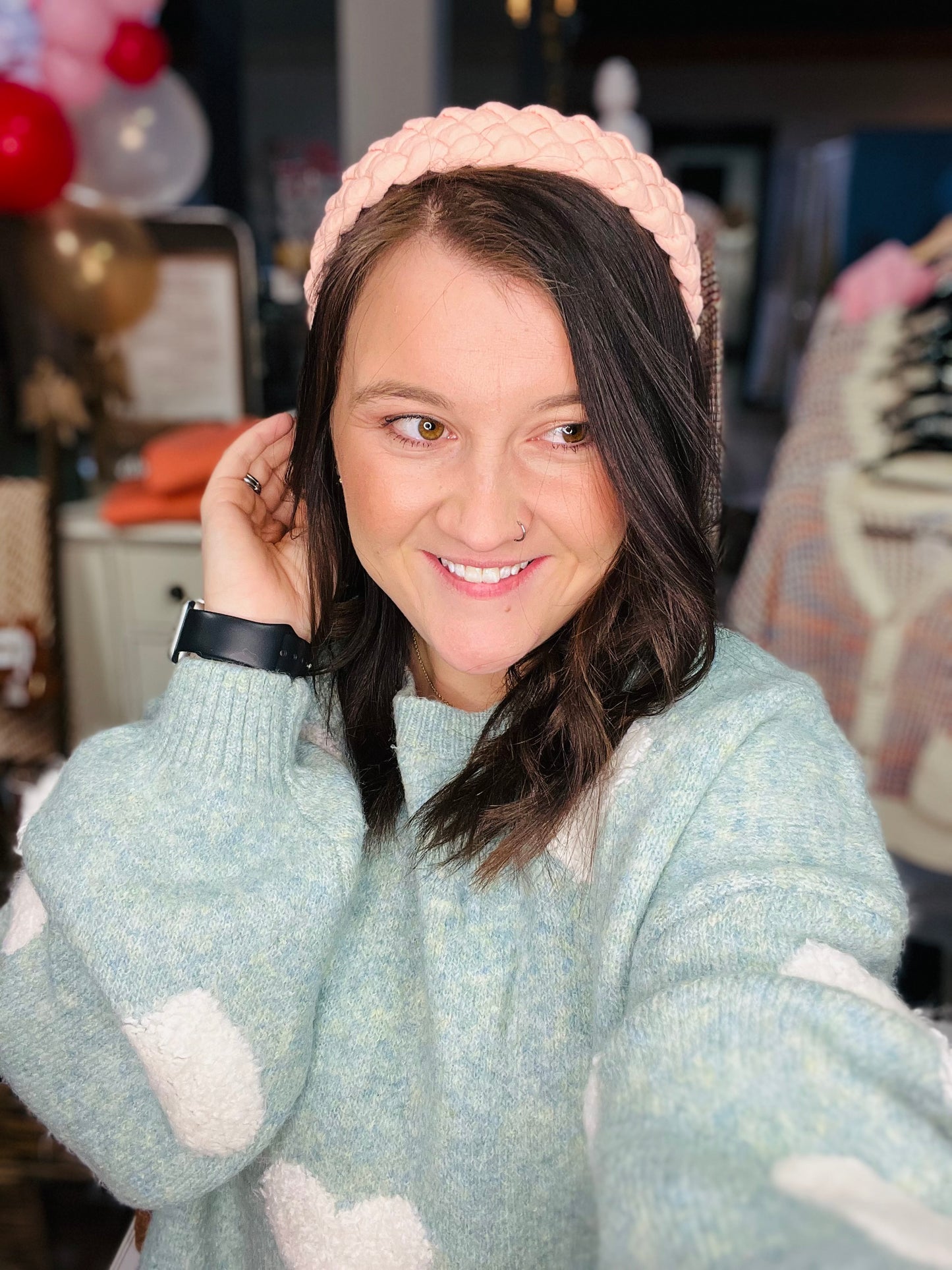 Light Pink Braided Headband