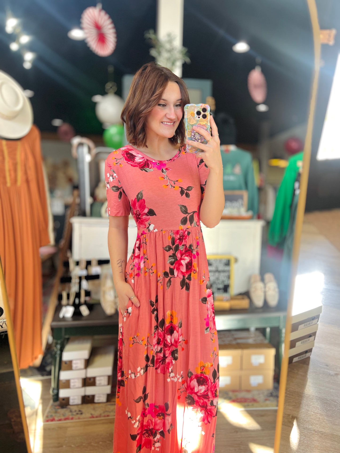 NWT Floral Maxi Dress - 2XL