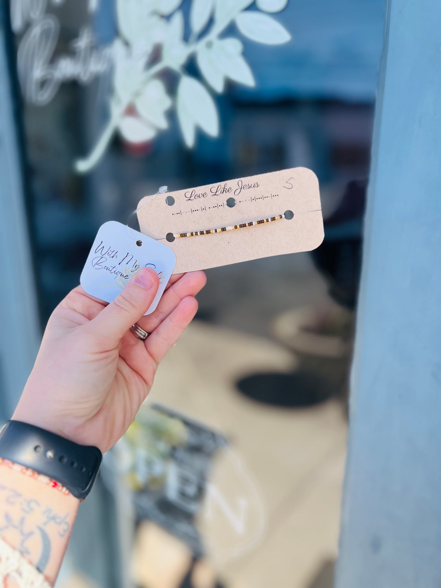 Love Like Jesus Morse Code Bracelet