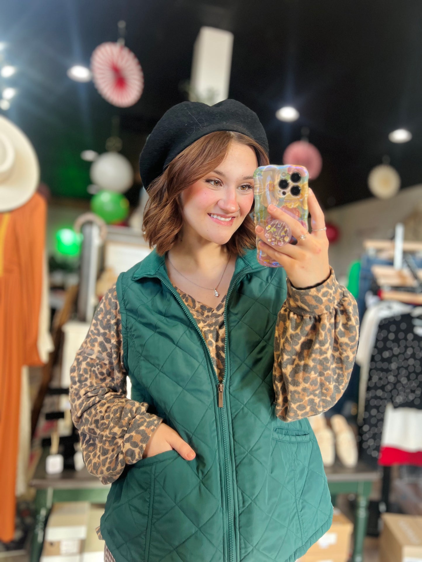 Bit & Bridle Green Vest - Size M