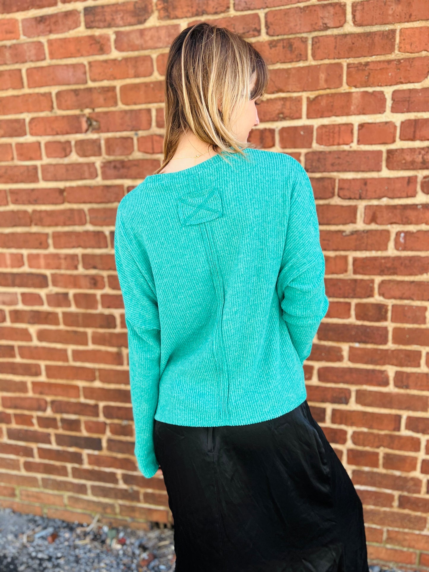 Ribbed Long Sleeve Top