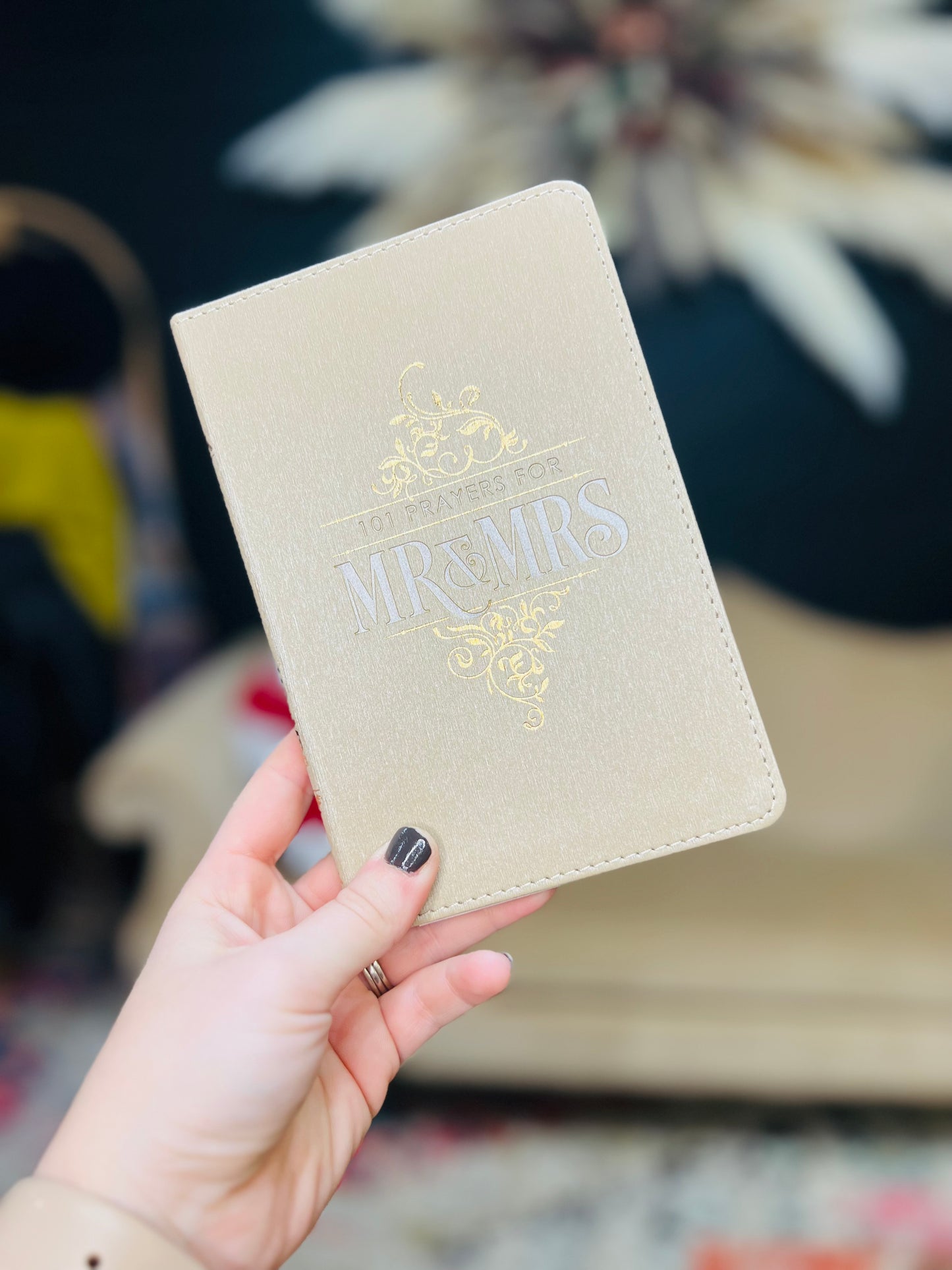 101 Prayers for Mr. & Mrs. Gold Faux Leather Prayer Book