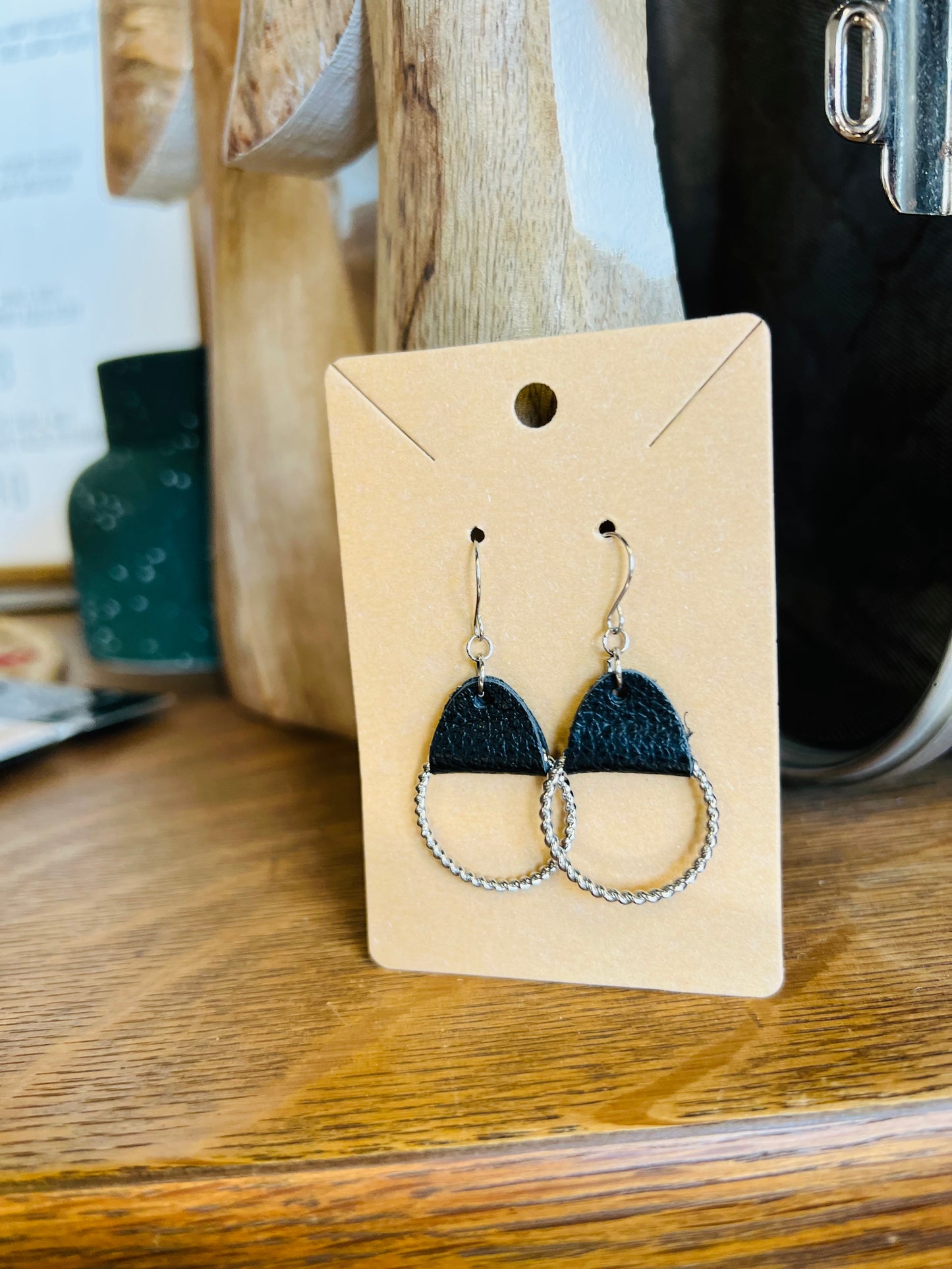Twisted Metal Hoop Earrings
