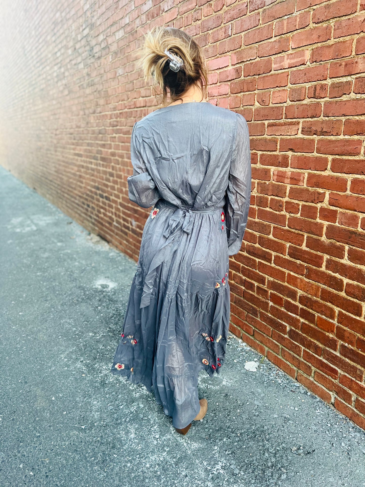 Embroidered Maxi Dress