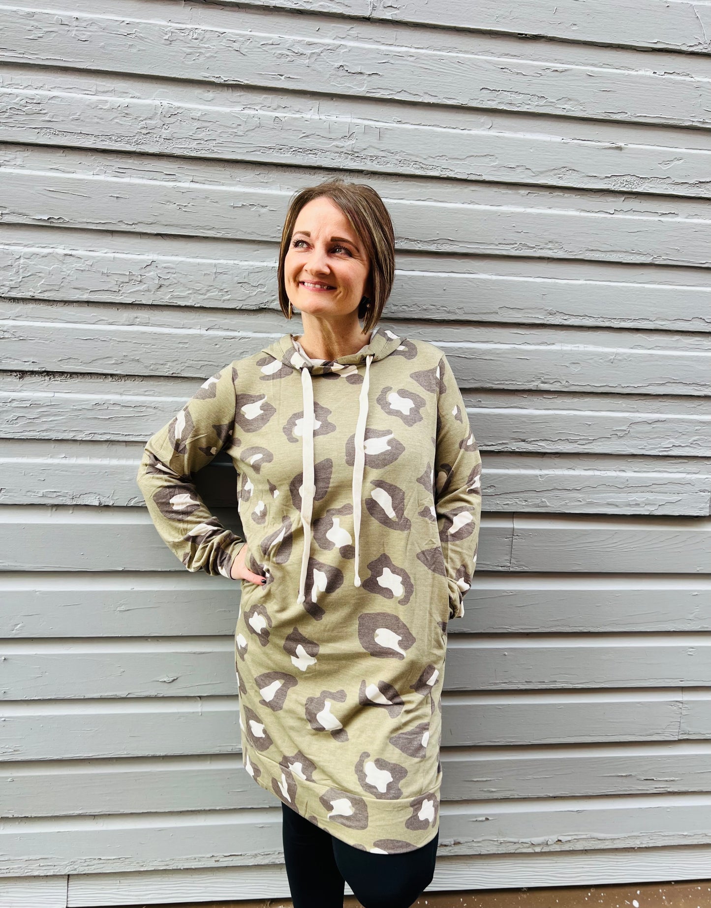 Butter Soft Leopard Longline Hoodie