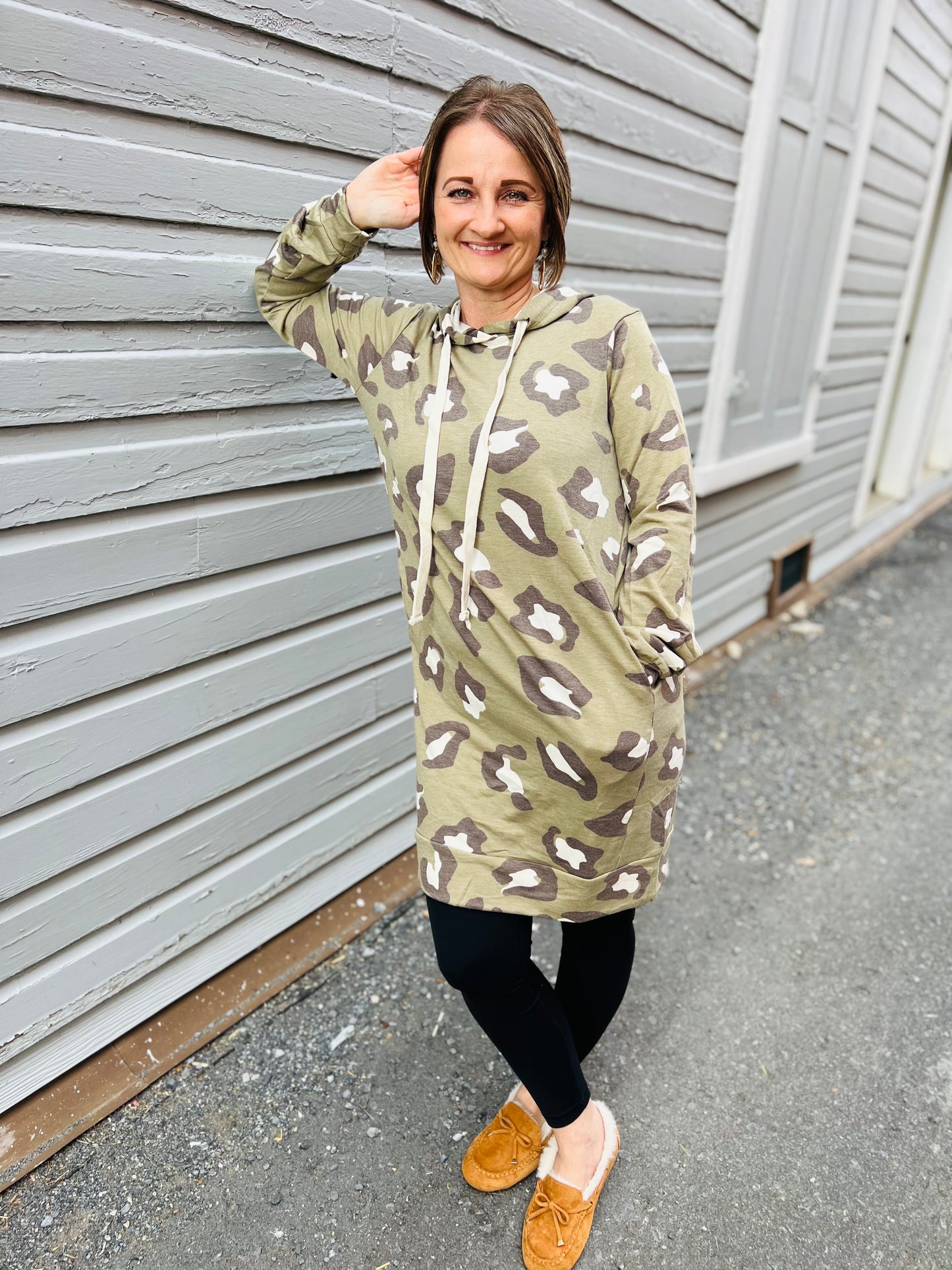 Butter Soft Leopard Longline Hoodie