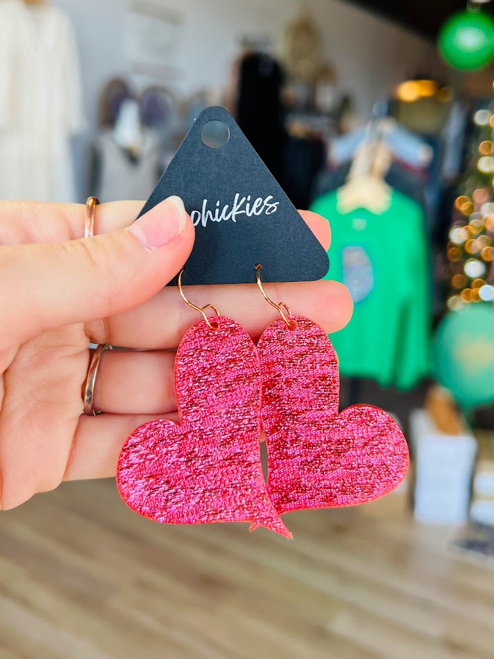 Swooped My Heart | Valentine Earrings