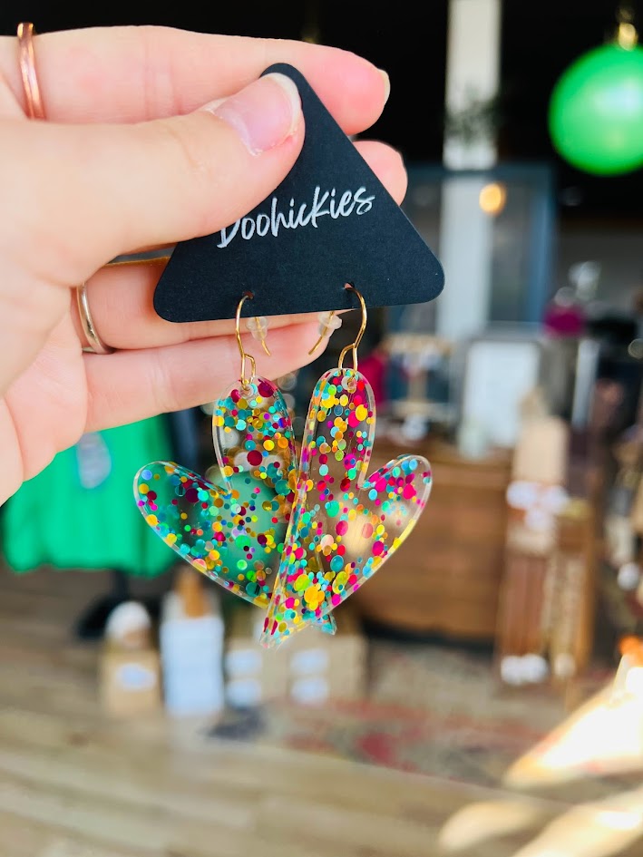 Confetti Hearts | Valentine Earrings