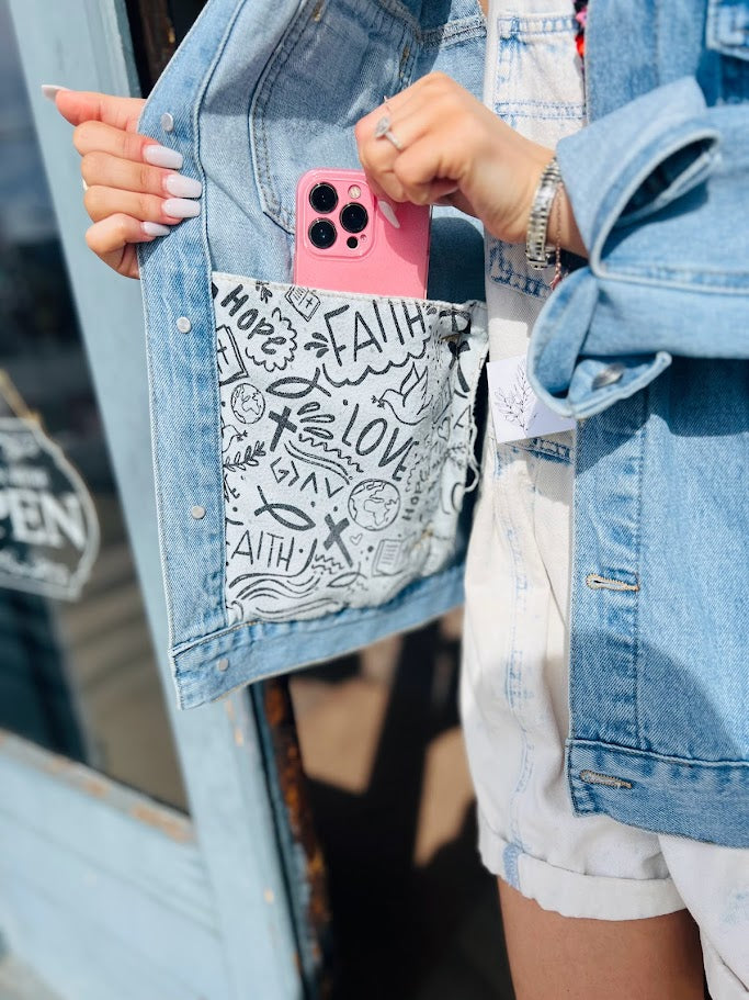 What a Friend We Have In Jesus | Denim Jacket