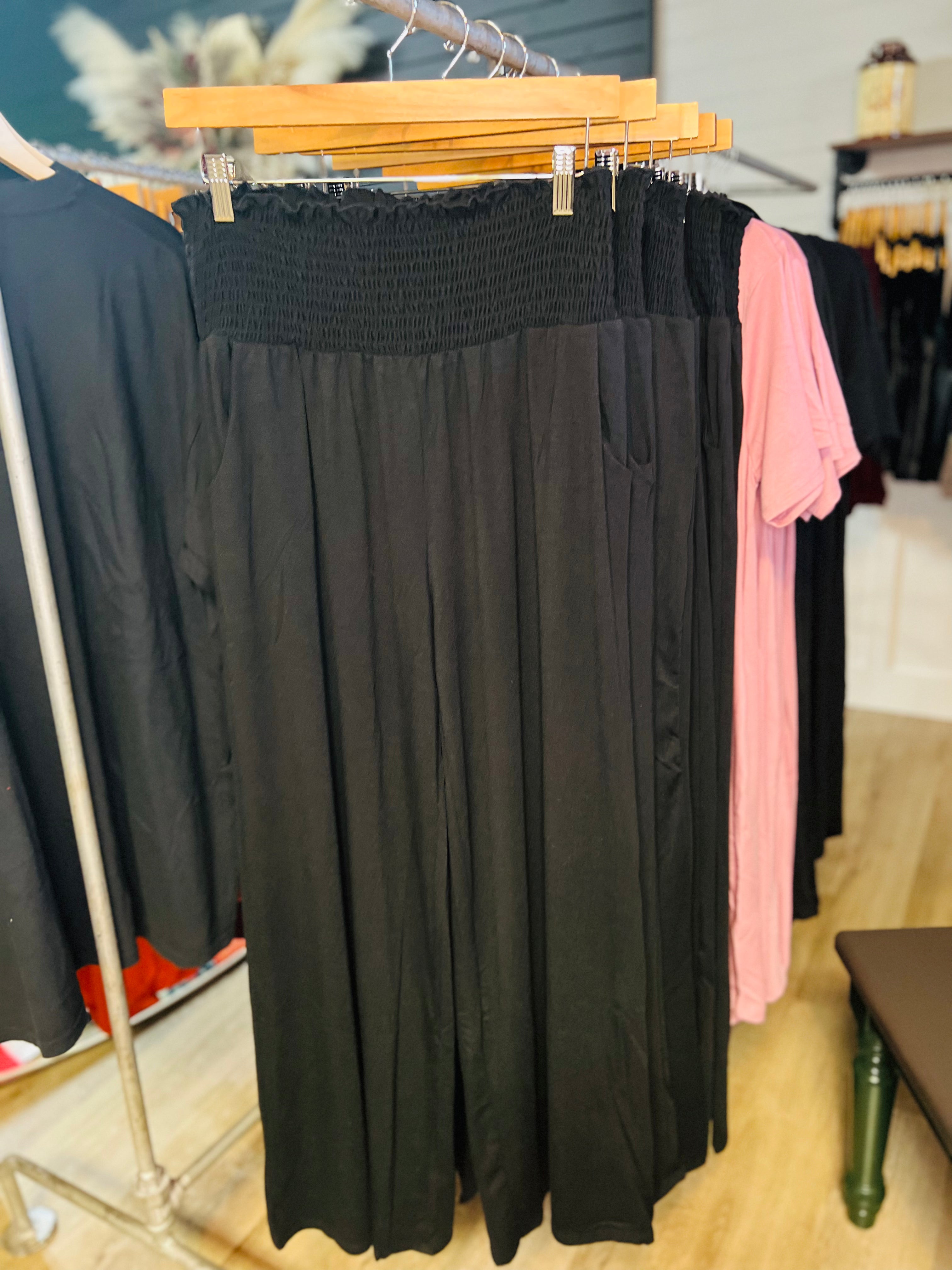 Smocked Waist Lounge Pants With My Soul Boutique