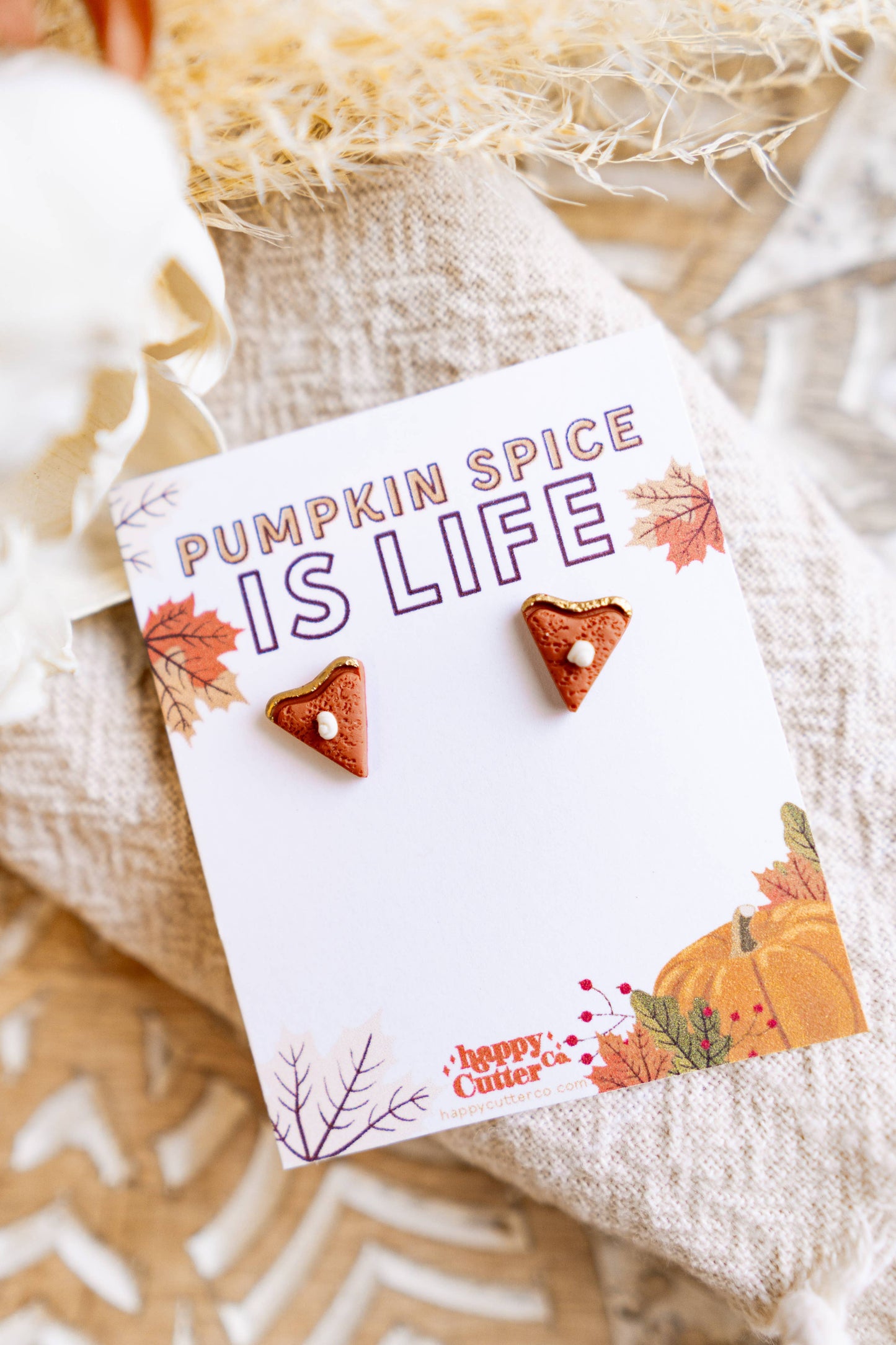 Pumpkin Pie | Clay Studs