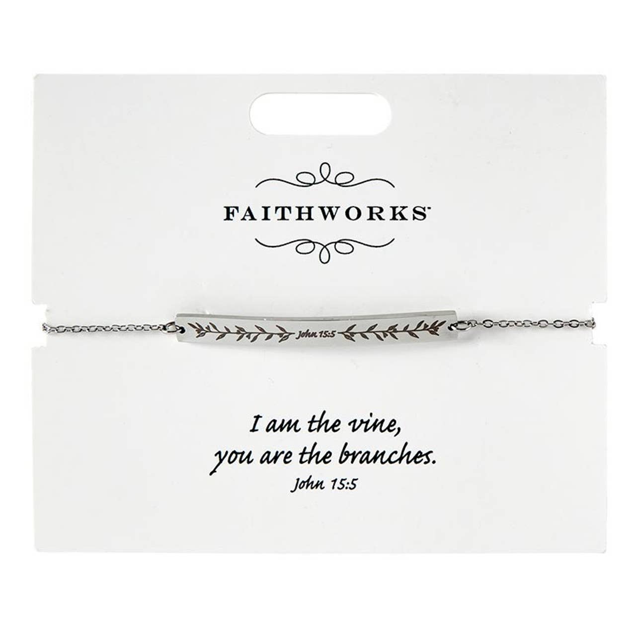 Jesus is the Vine | Bracelet - Silver