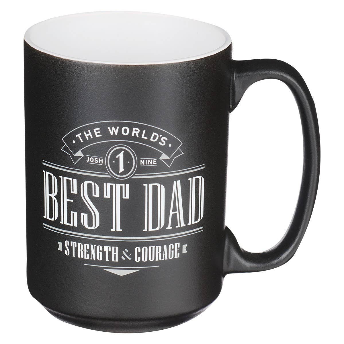 The World's Best Dad | Ceramic Coffee Mug - Joshua 1:9
