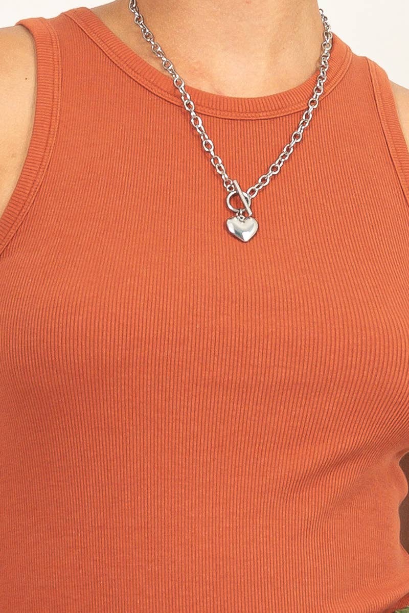 Ira | Halter Top - Baked Clay