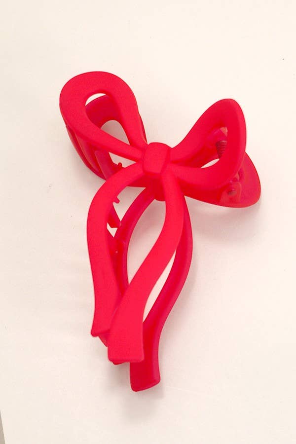 Salome Bow | Claw Clip - Red