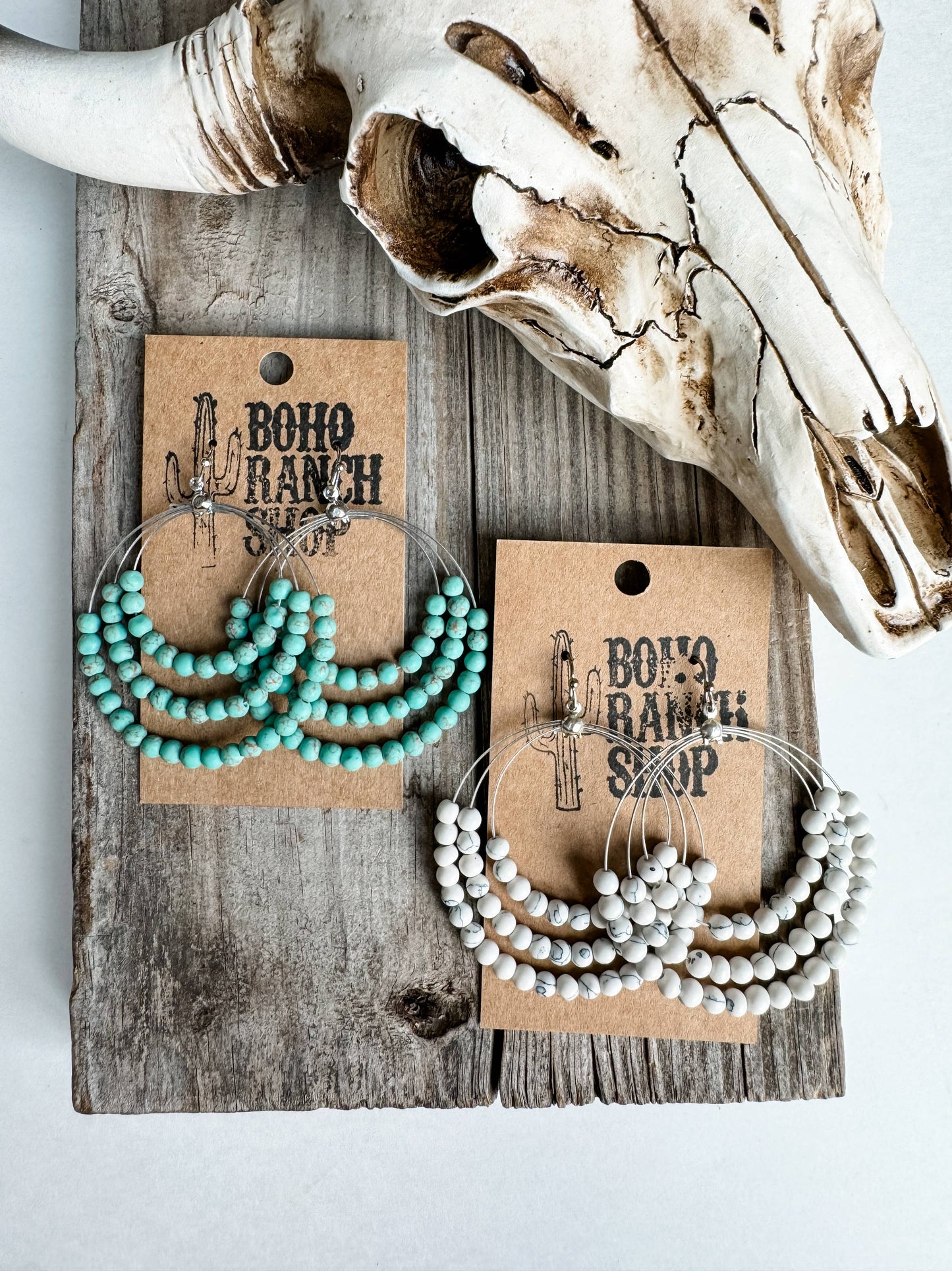 Remembrance | Multi Layered Earrings - Turquoise