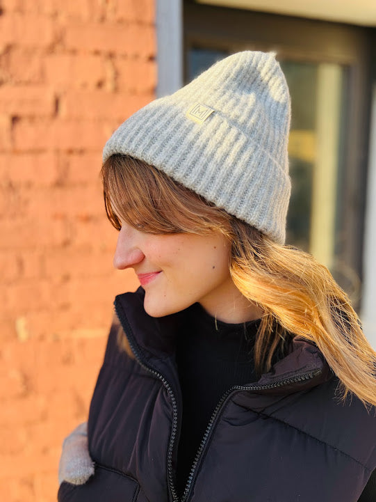 Aleck | Winter Beanie - Light Grey