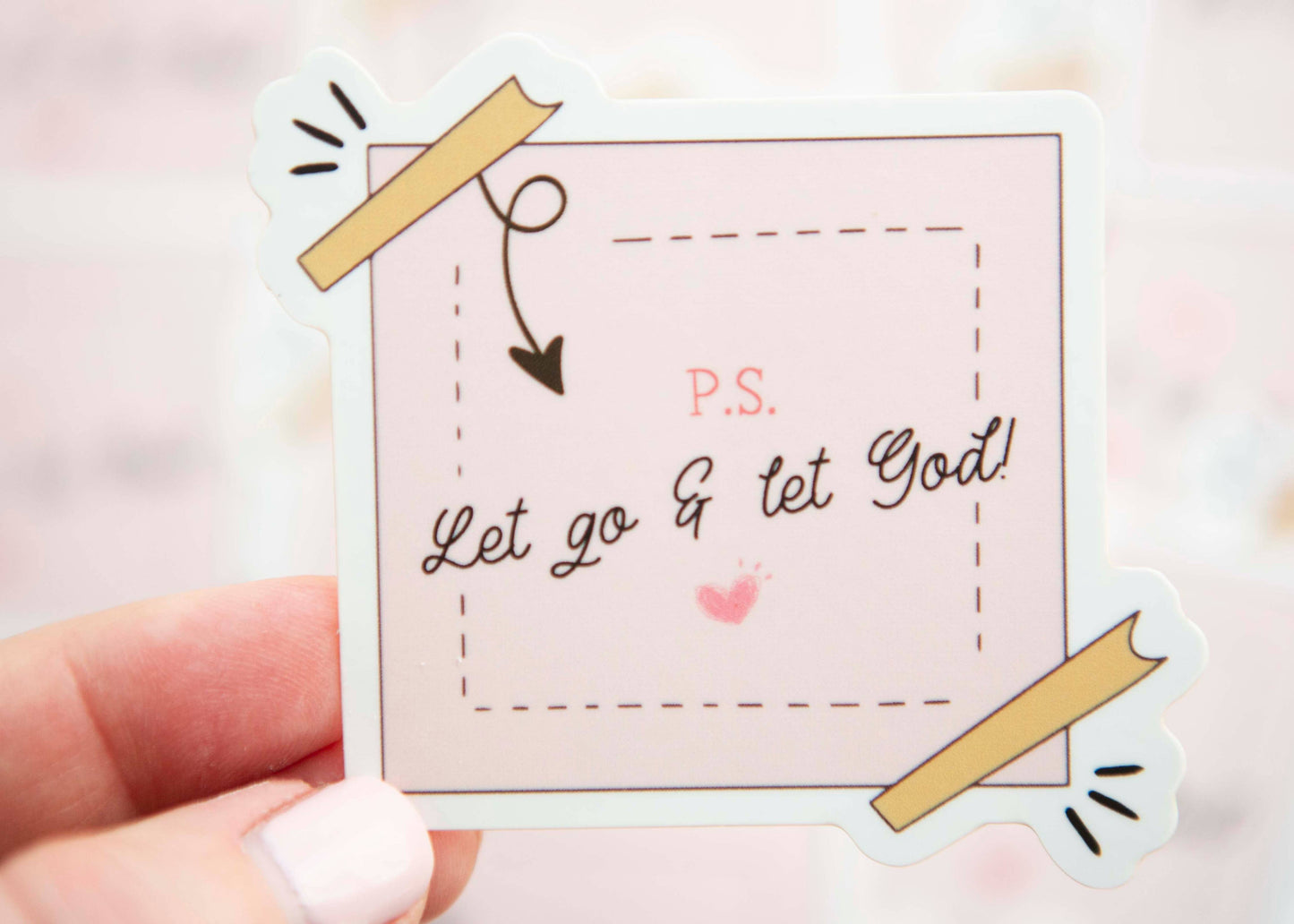 Let Go and Let God | Vinyl Sticker