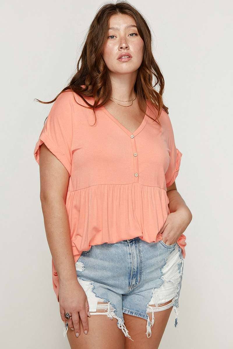 Phoebe | Babydoll Top - Curvy