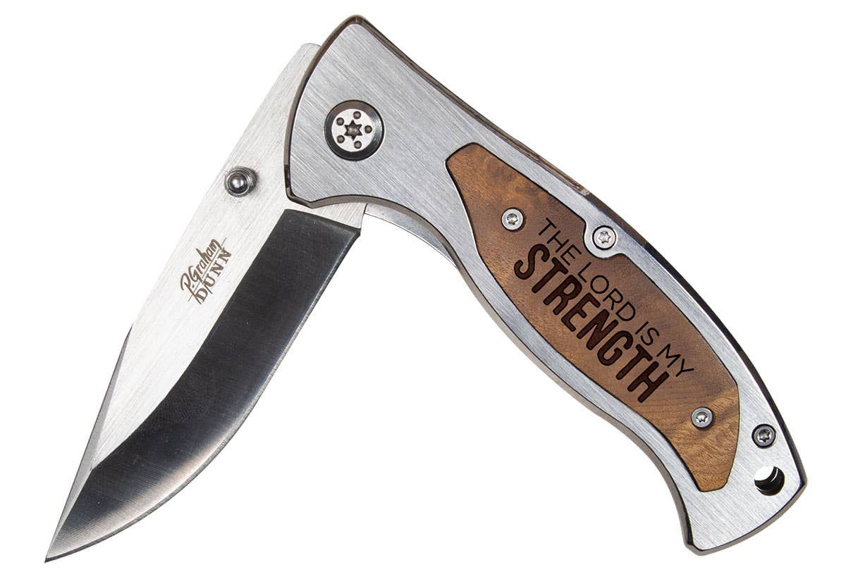 The Lord Is My Strength Pocket Knife