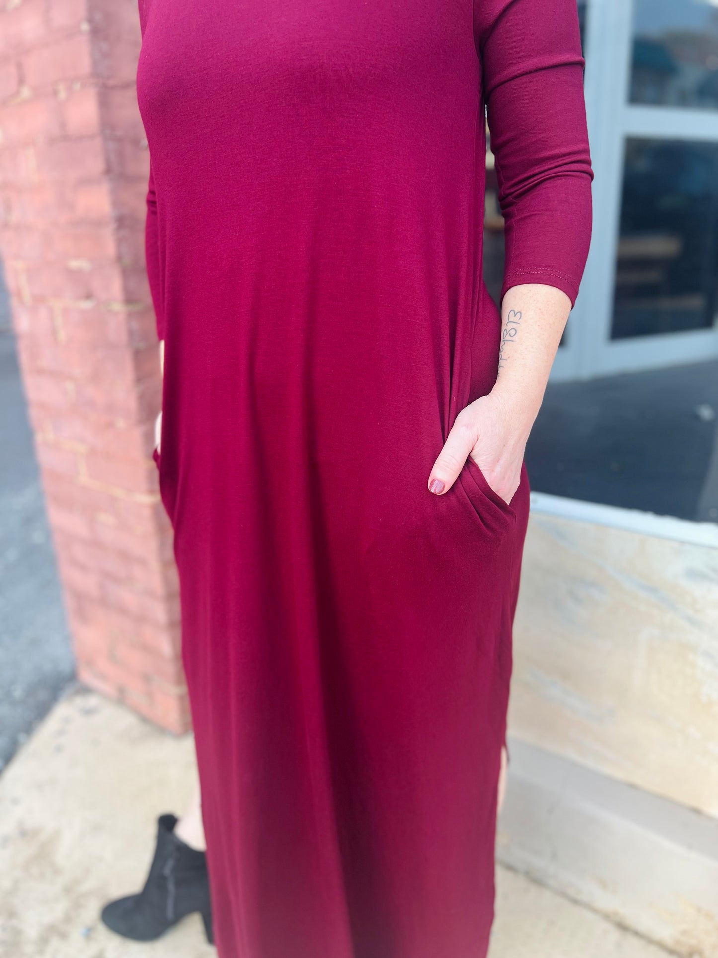 Once in a Lifetime | Maxi Dress - Burgundy