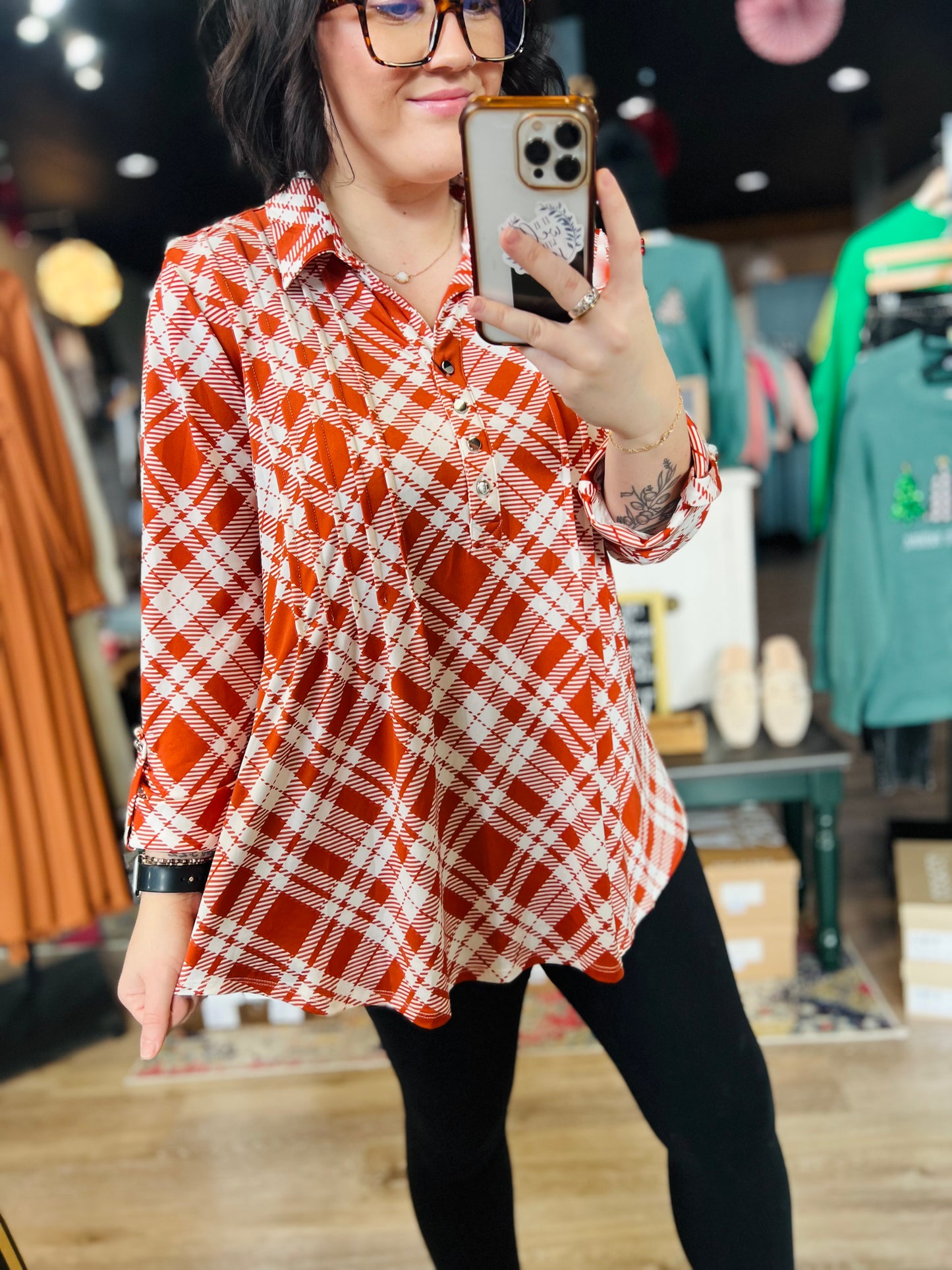 Kim Rodgers Printed Top - L