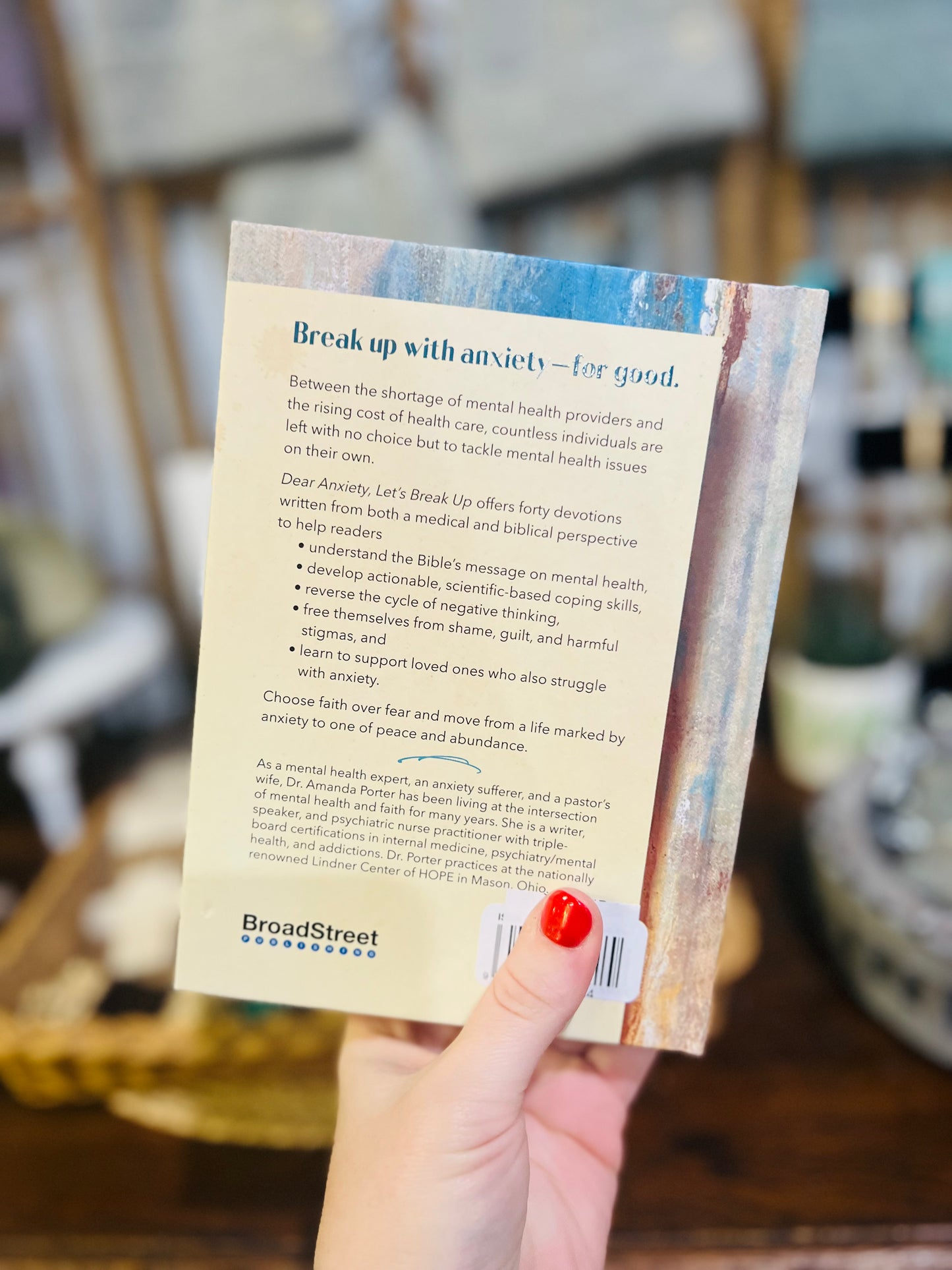 Dear Anxiety, Let's Break Up (Hardcover Devotional)
