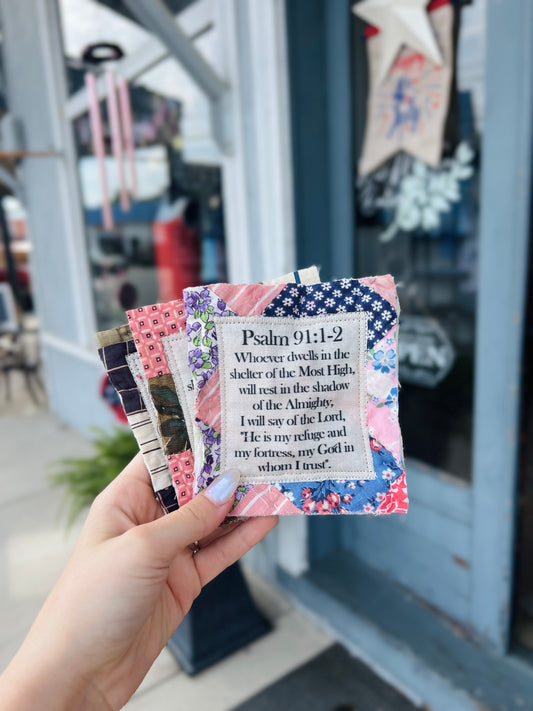 Mini Scripture Quilts - Psalm 91:1-2