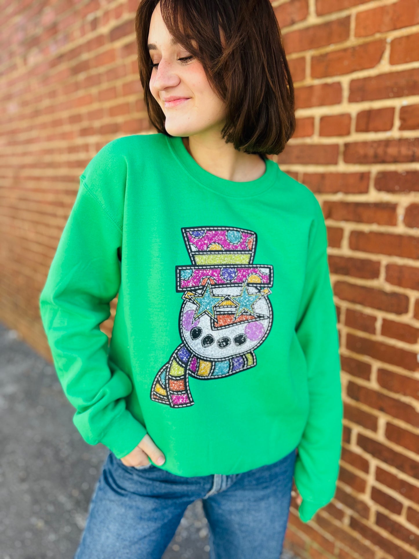 Razzle Dazzle Snowman Sweatshirt