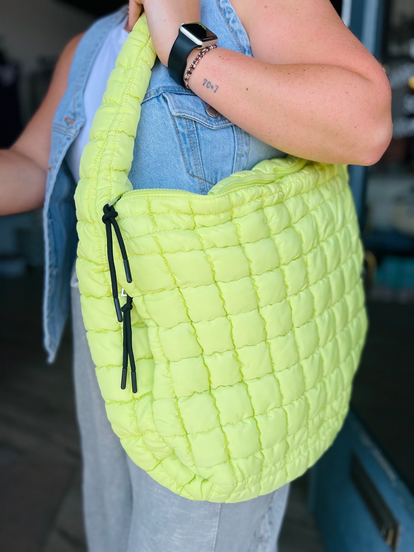 I'm 'Bout to Have a Good Day | Tote Bag - Lime