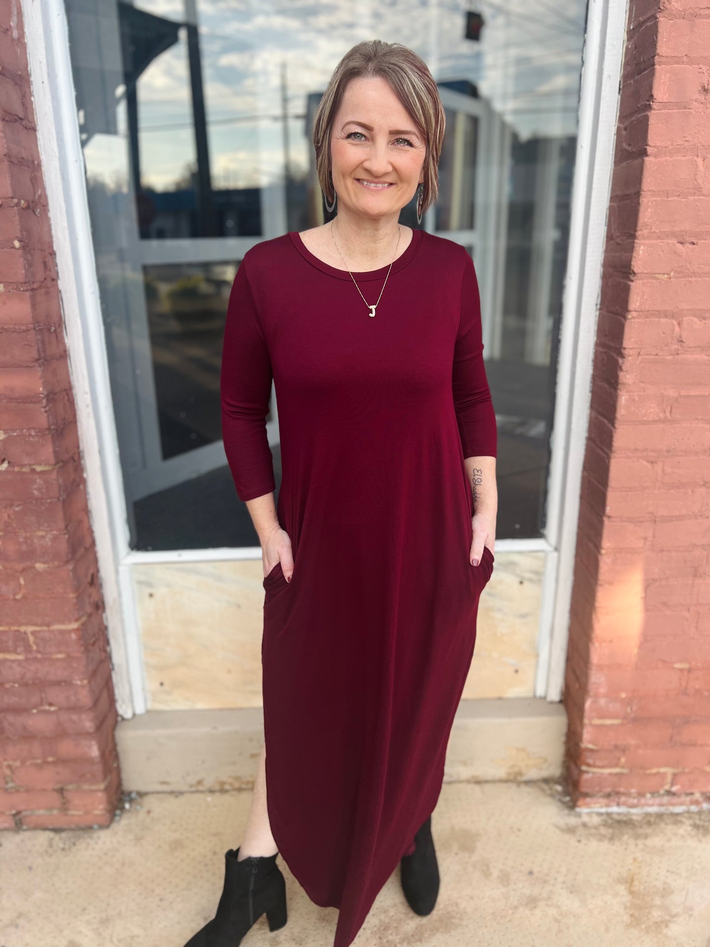 Once in a Lifetime | Maxi Dress - Burgundy