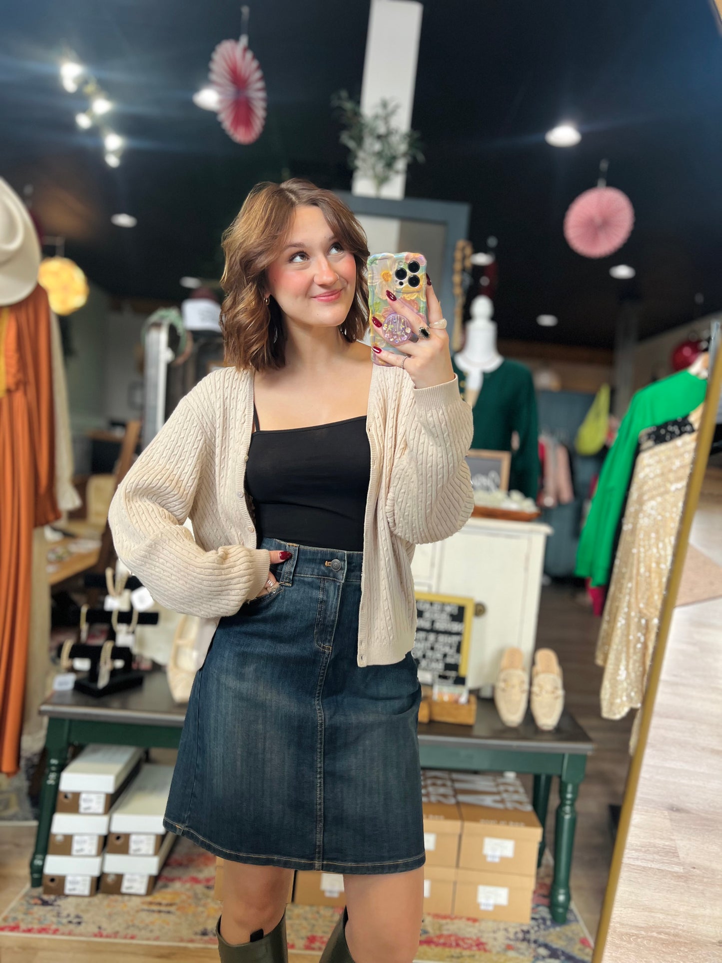 Bass Jean Skirt - Size 4