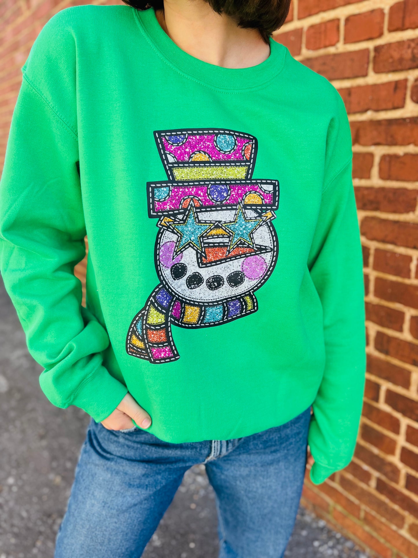 Razzle Dazzle Snowman Sweatshirt