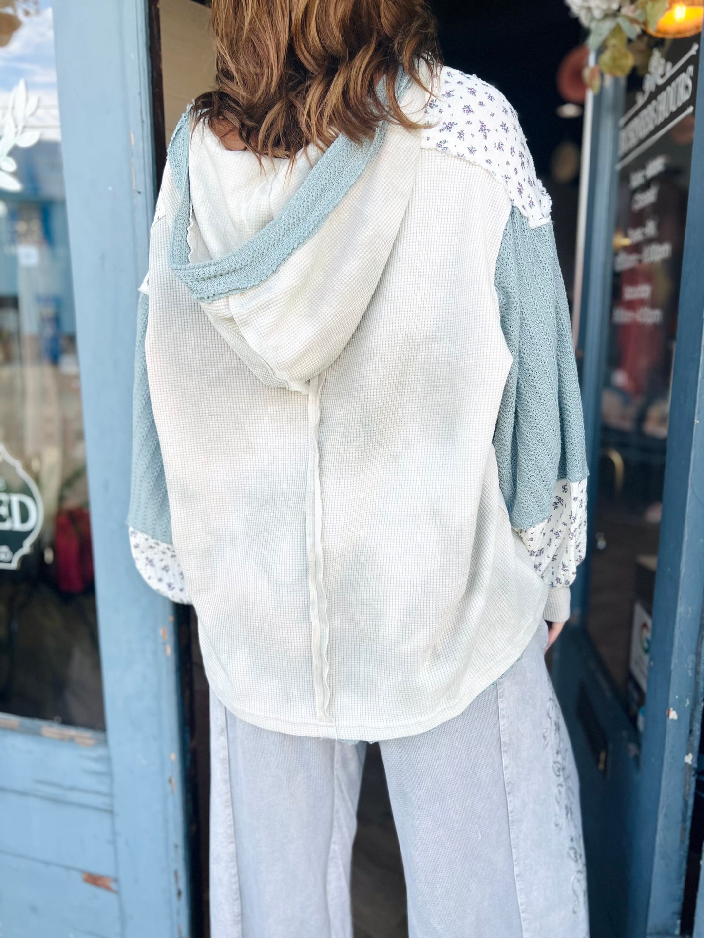 POL Jedida | Floral Patchwork Top