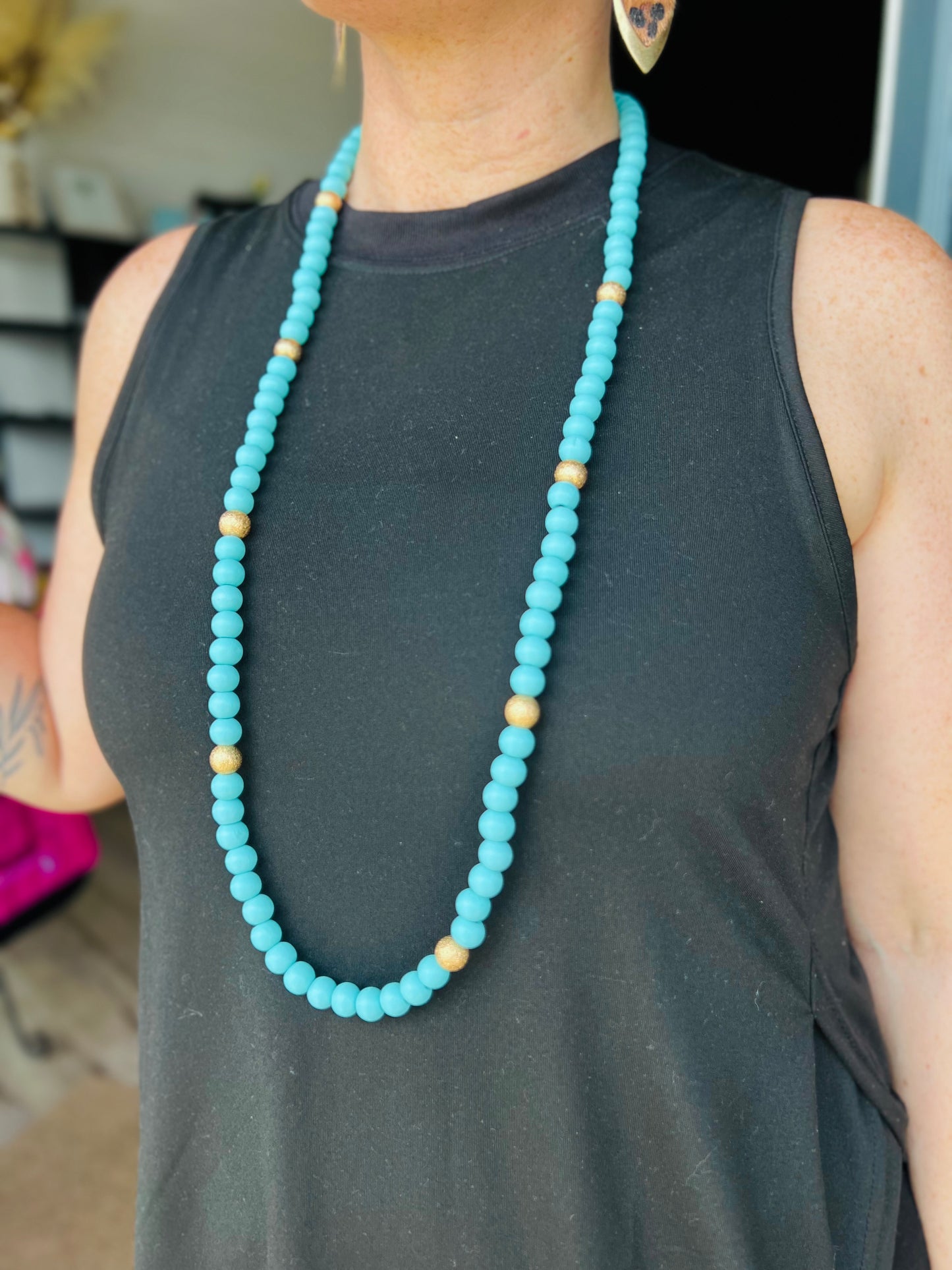 Brooklyn | Bead Necklace - Turquoise