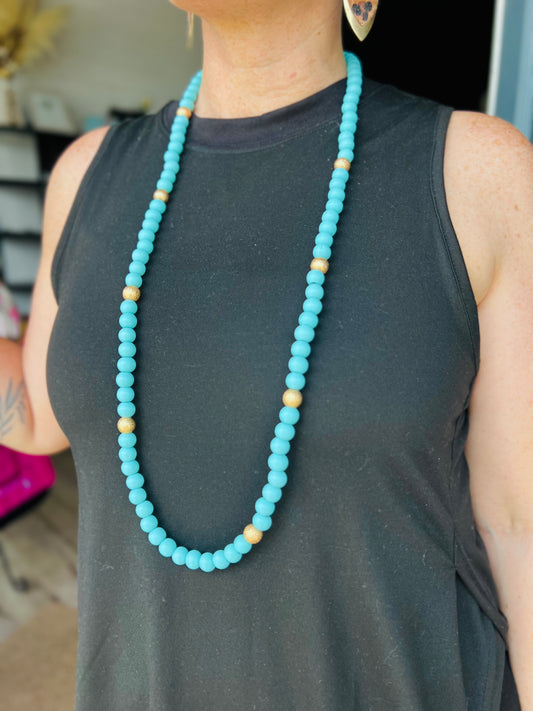 Brooklyn | Bead Necklace - Turquoise