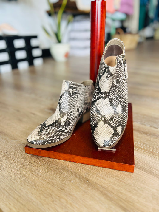 Snake Skin Booties - Size 11