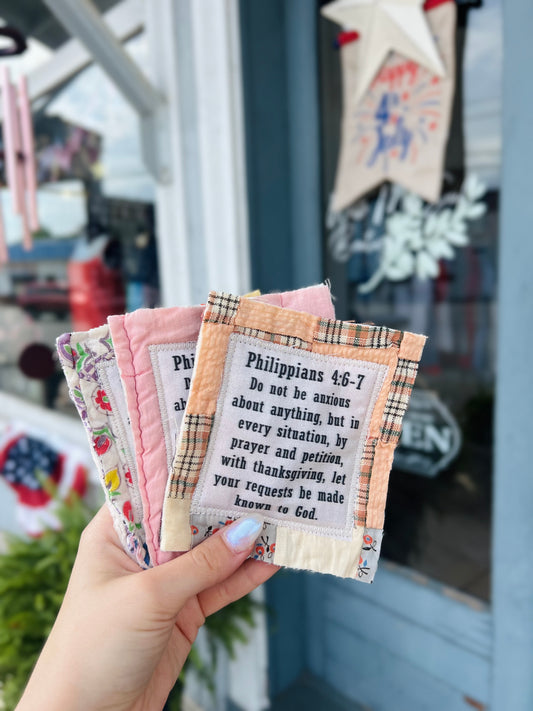 Mini Scripture Quilts -  Philippians 4:6-7