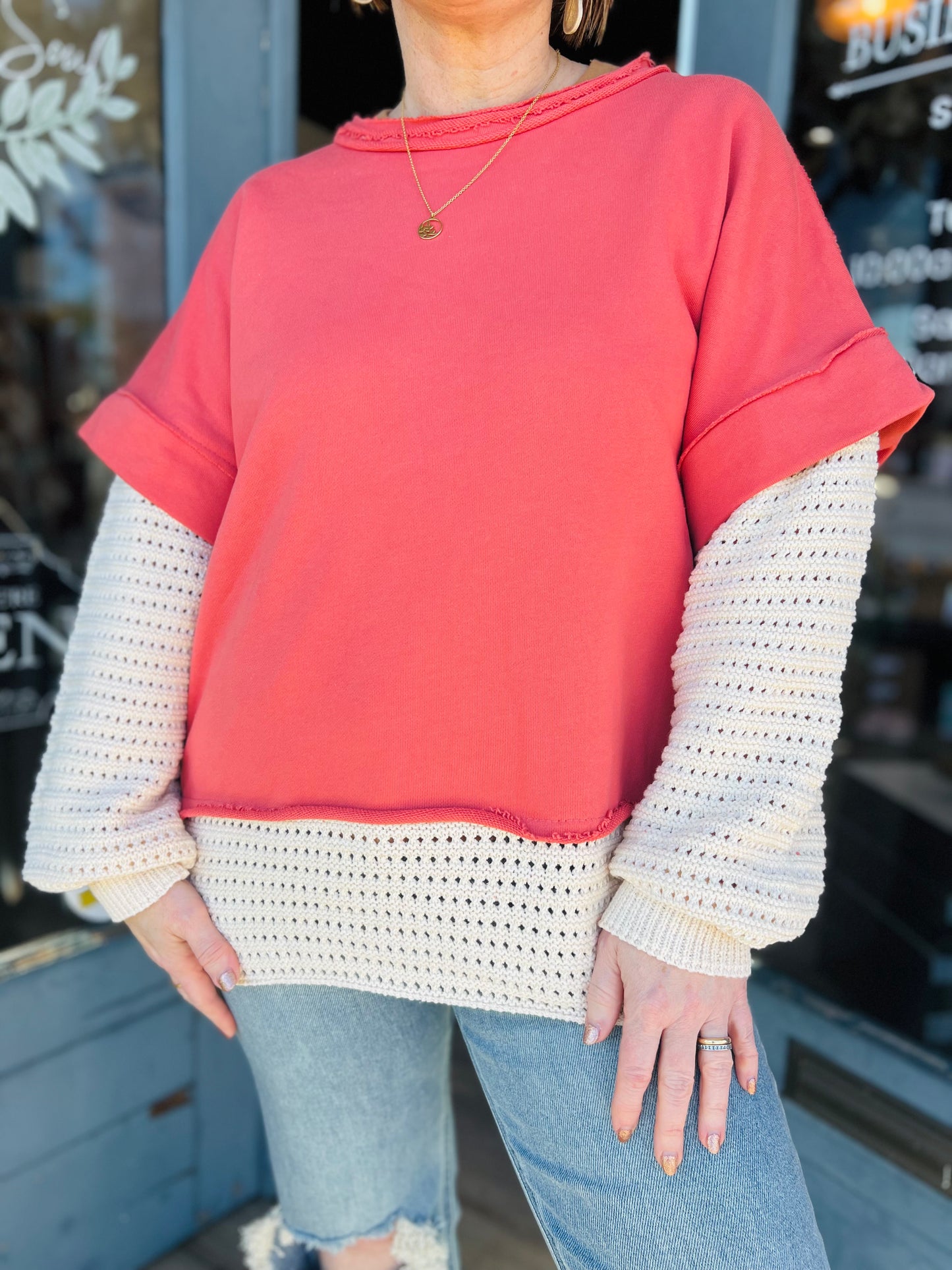 Alima | Layered Knit Sweater