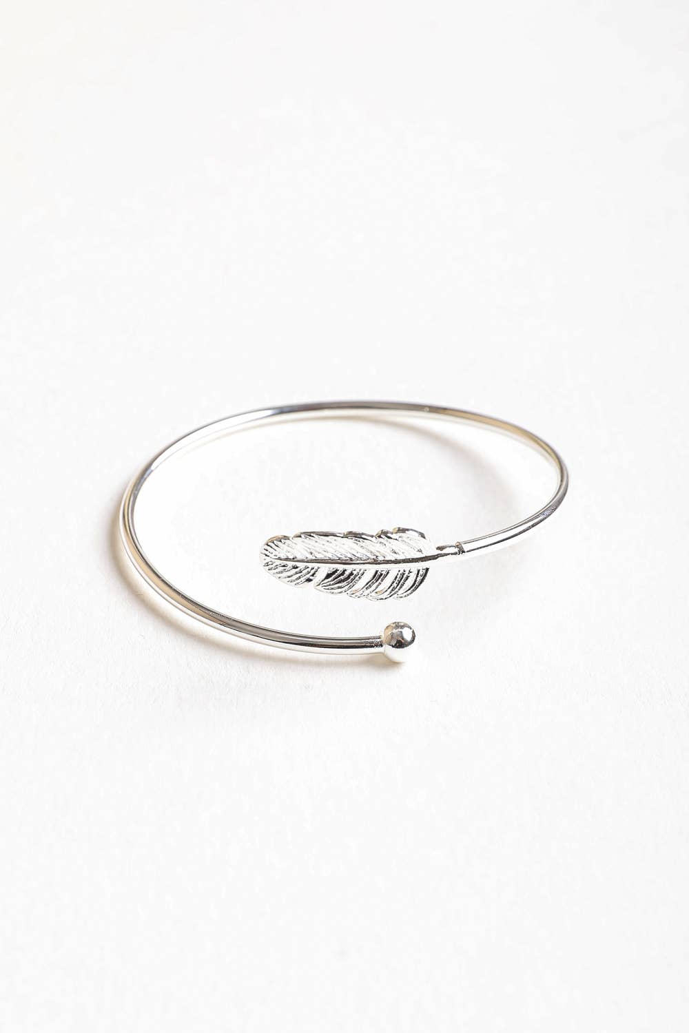 Silver Feather Cuff/Bangle