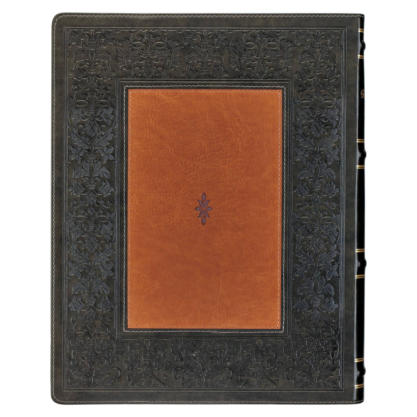 Two-tone Brown Faux Leather Family Heritage Bible