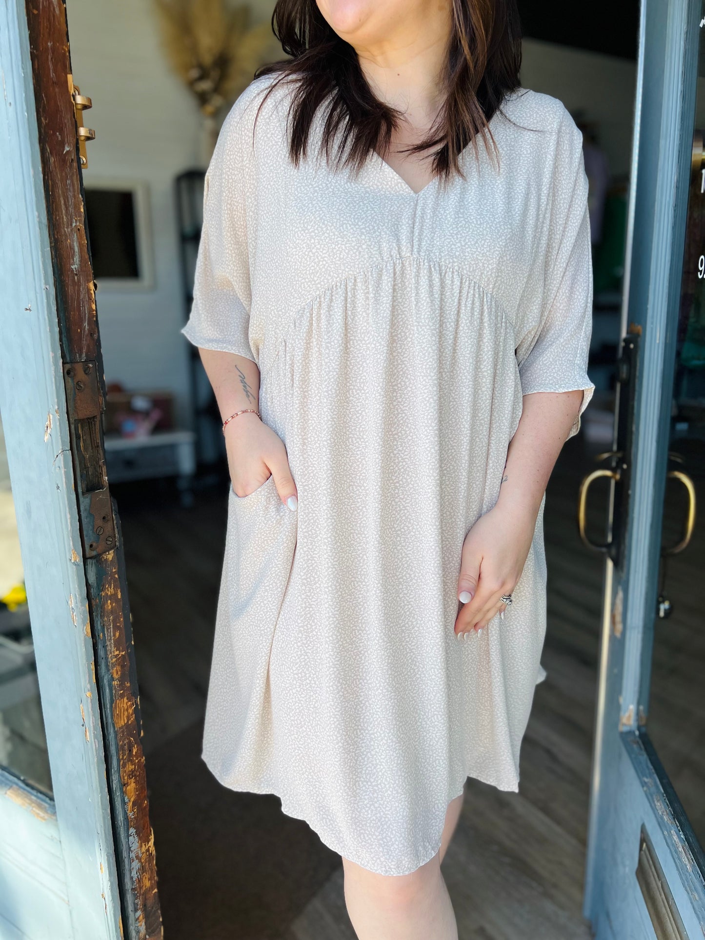 Leopard Babydoll Dress | Curvy