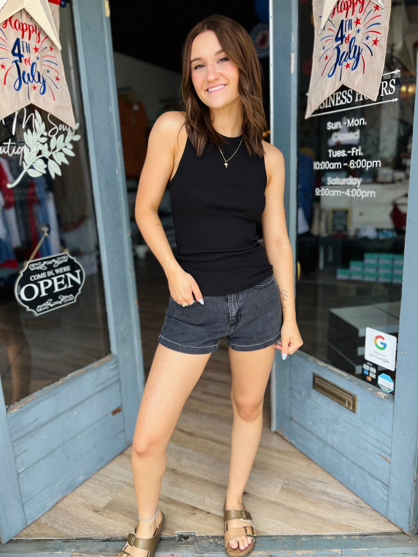 Ira | Halter Top - Black