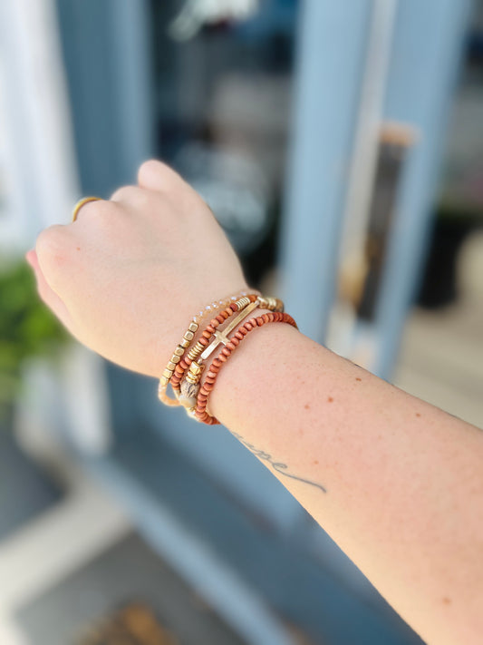 Jasper Stack Bracelet - Brown