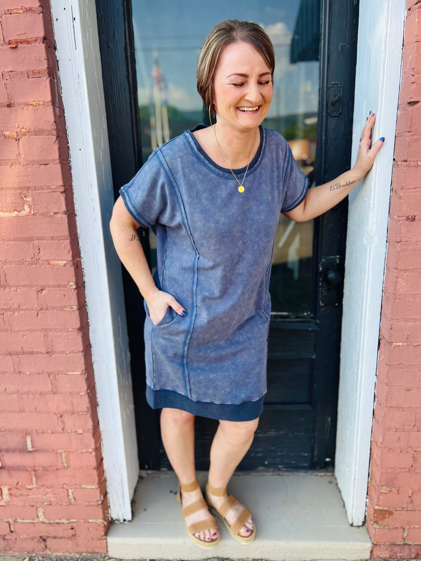 Terry | Tunic Dress - Blue