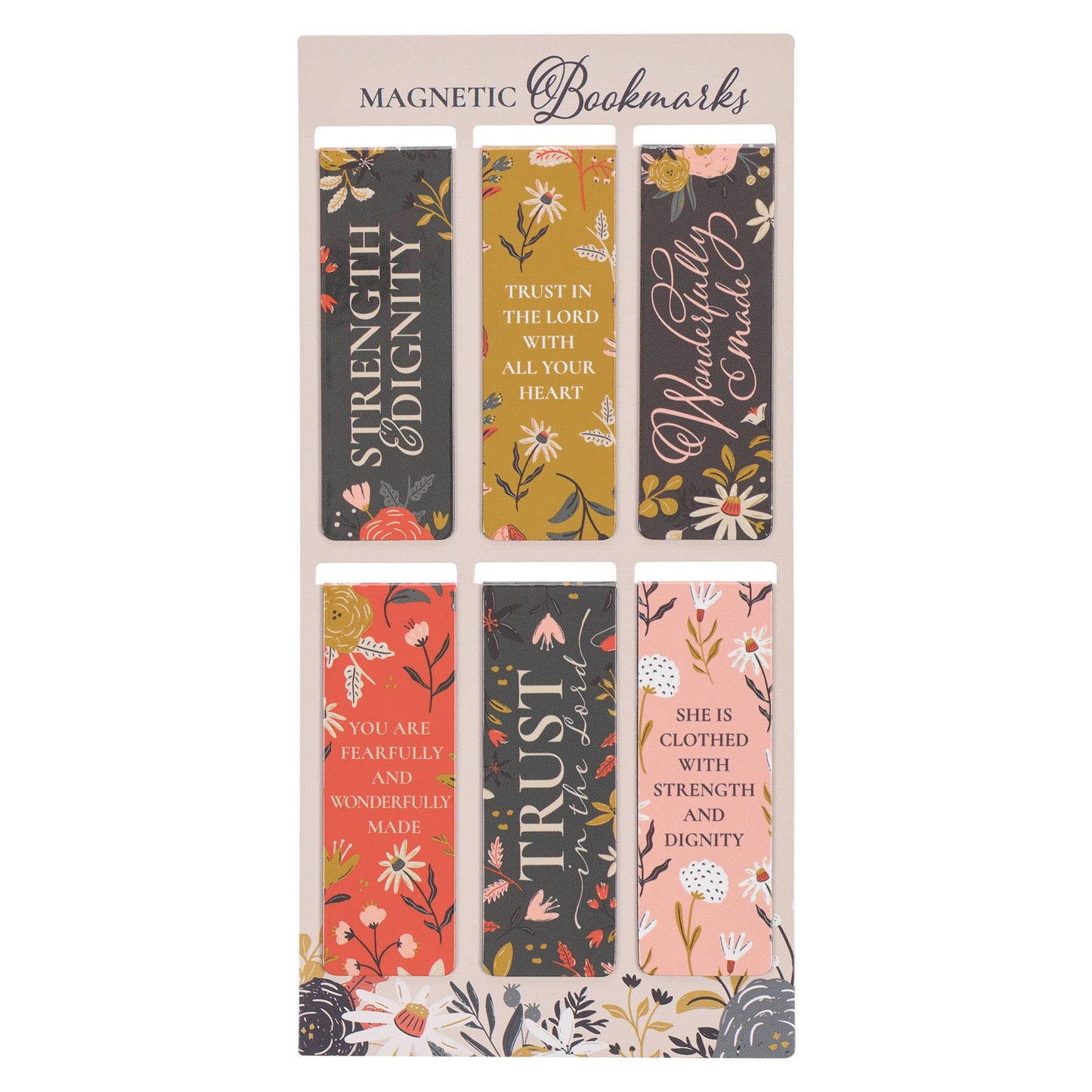 Magnetic Bookmark | Warm Florals