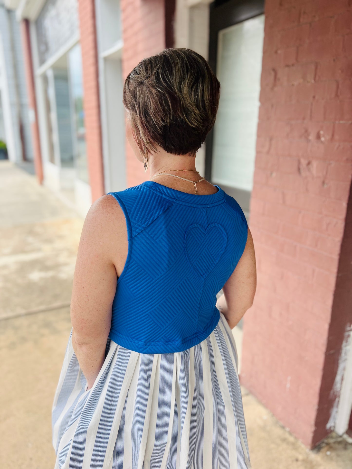 Bless Your Heart | Mini Dress - Blue